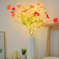 3PCS Flower Design Decoration Light Modern Plastic Fake Flower Design Decorative Light For Home Decoration