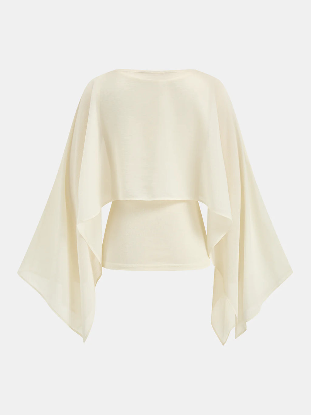 Chiffon Cape Overlay & Tank Top Two-Piece Set
