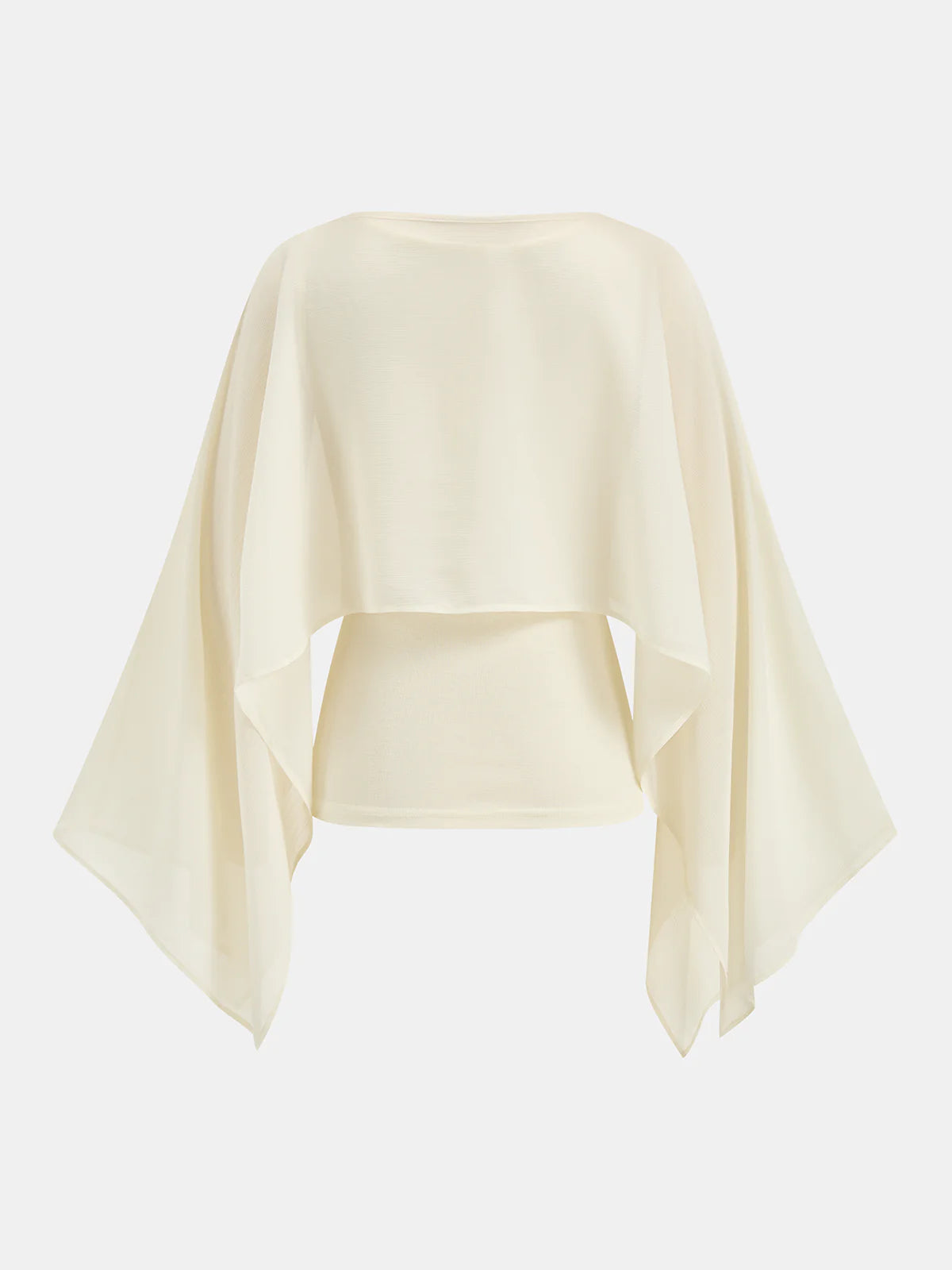 Chiffon Cape Overlay & Tank Top Two-Piece Set