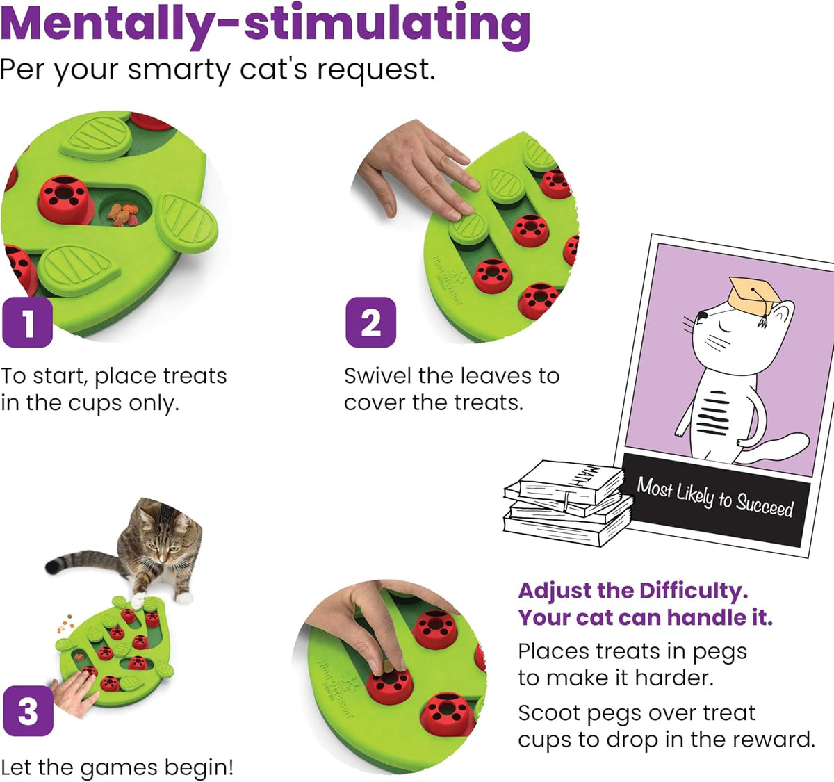 Interactive Cat Treat Puzzle