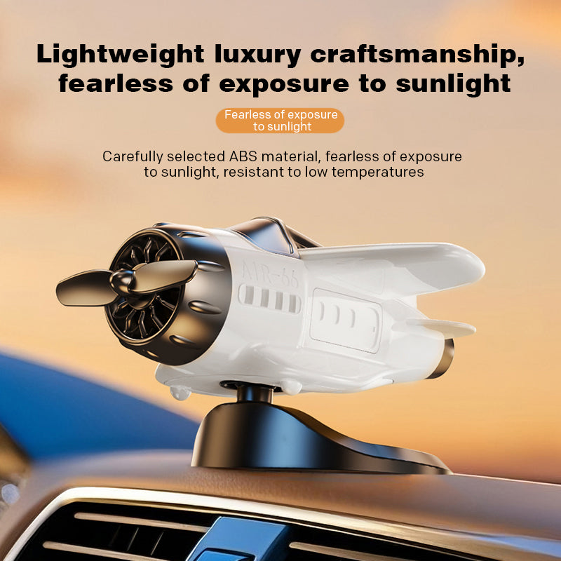 🔥Solar powered airplane shaped car ornaments