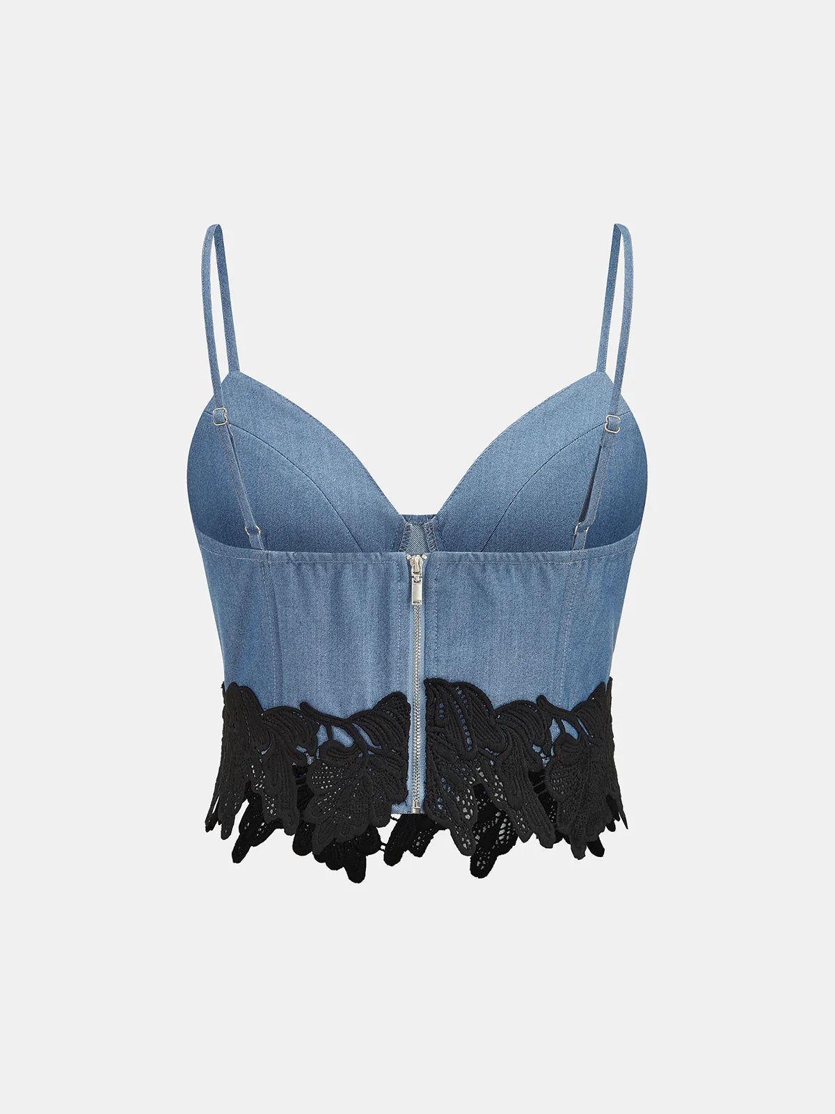 Lace Trim Cropped Cami Top