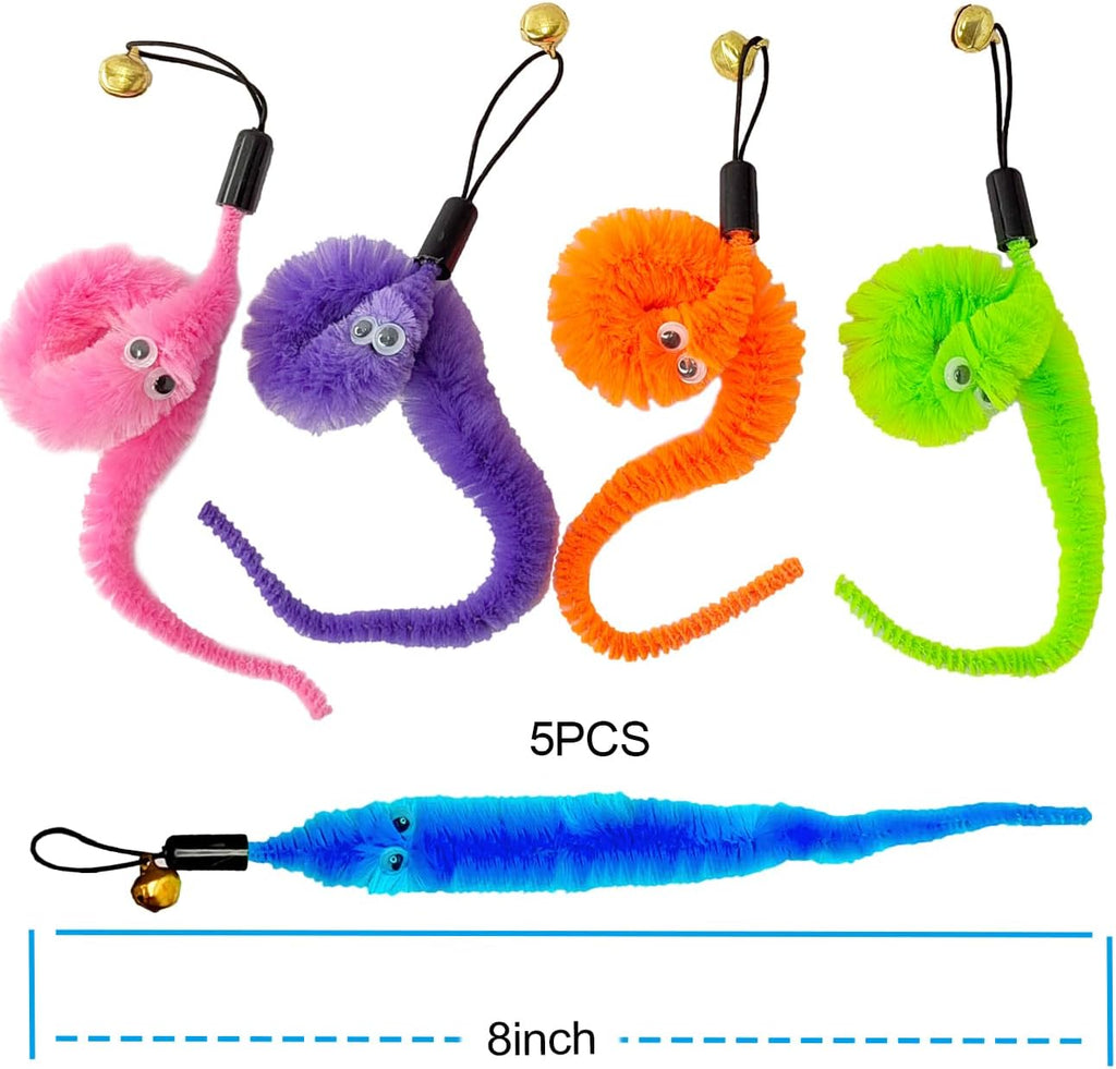 Cat Toys Interactive for Indoor Cats,2PCS Retractable Cat Wand Toys,9PCS Toys&amp;1PCS Hanging Door Lure Cat Toy,Interactive Feather Toy for Play and Chase Exercise with Kitten