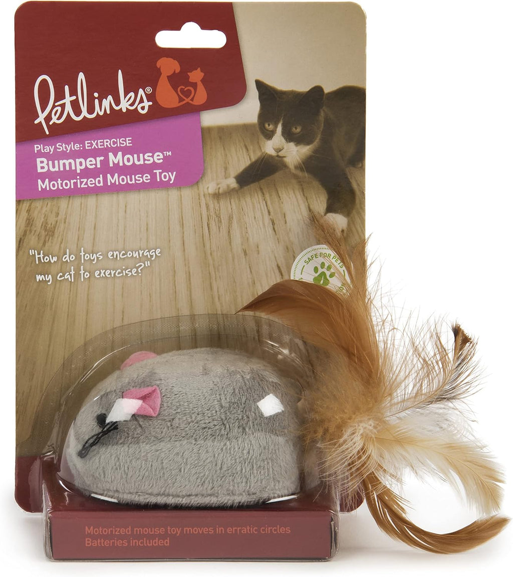 Electronic Motion Cat Toy, Battery Powered - Gray, One Size