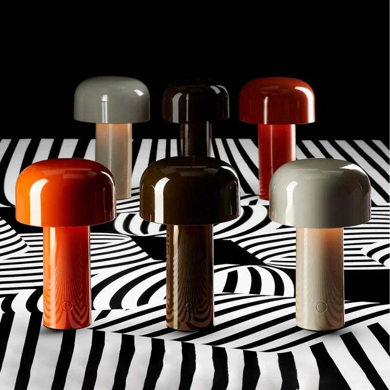 LED Creative Mushroom Rechargeable Table Lamp