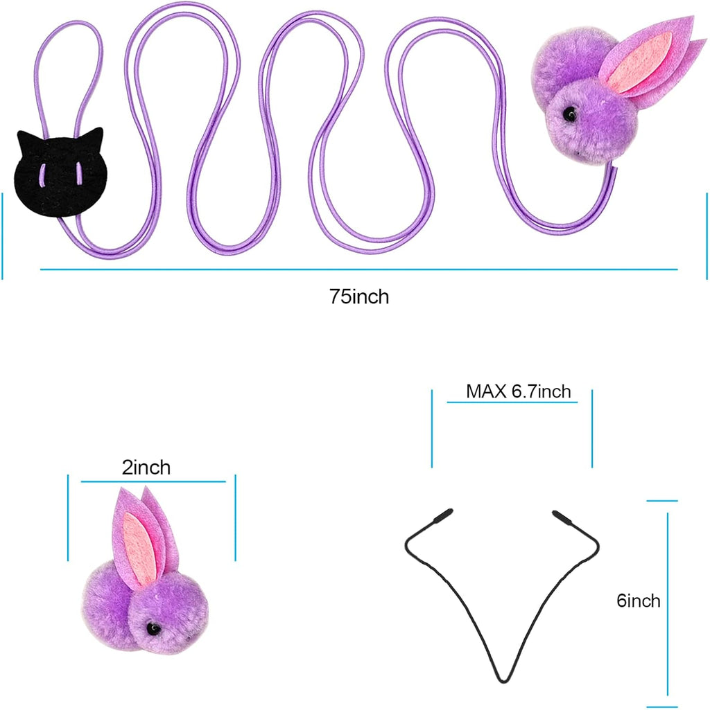 Cat Toys Interactive for Indoor Cats,2PCS Retractable Cat Wand Toys,9PCS Toys&amp;1PCS Hanging Door Lure Cat Toy,Interactive Feather Toy for Play and Chase Exercise with Kitten
