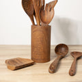 Teak Kitchen Utensil Set: Wood Spoons and Spatulas